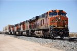 Eastbound intermodal cruises down the grade